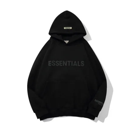 E*sentials fear of god hoodie black